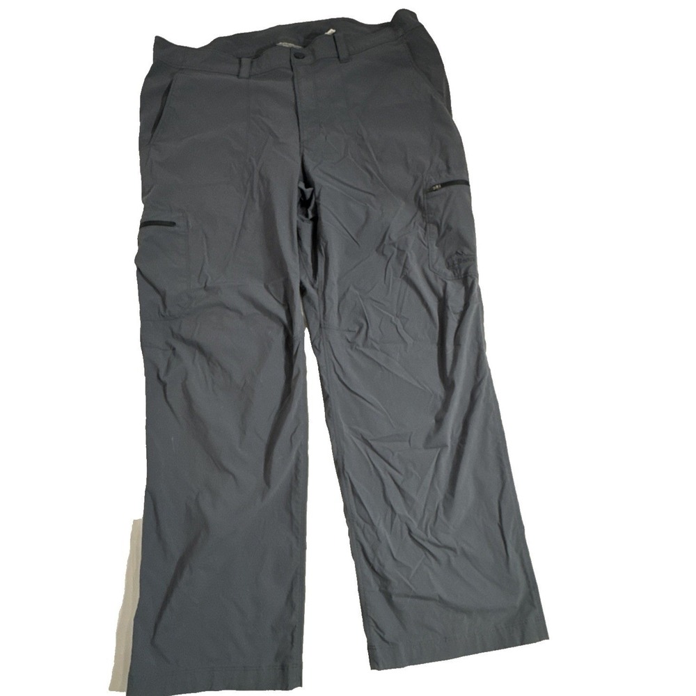 LL Bean Cresta Hiking Pants Men's‎ 38x30 Gray Nylon Stretch Cargo Hiking 506421